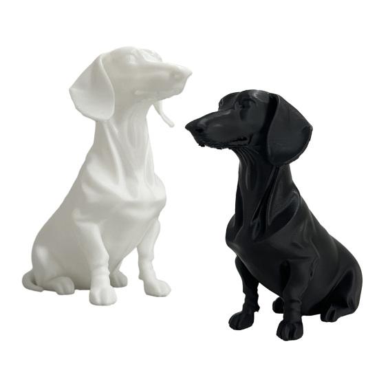 Dachshund Dog Statue 3D Printed Cute Dog Sculpture for Home Office Desk Shelf Decor Collectible Gift for Dog Lovers