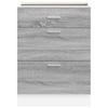 Lyon Kitchen Base Cabinet Grey Sonoma Wood Based Panel