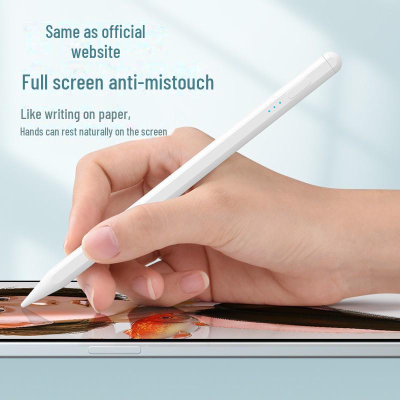 Active Capacitive Stylus: Prevents Accidental Touch, Compatible with Apple, Huawei, iPad, and First & Second-Gen Styluses.