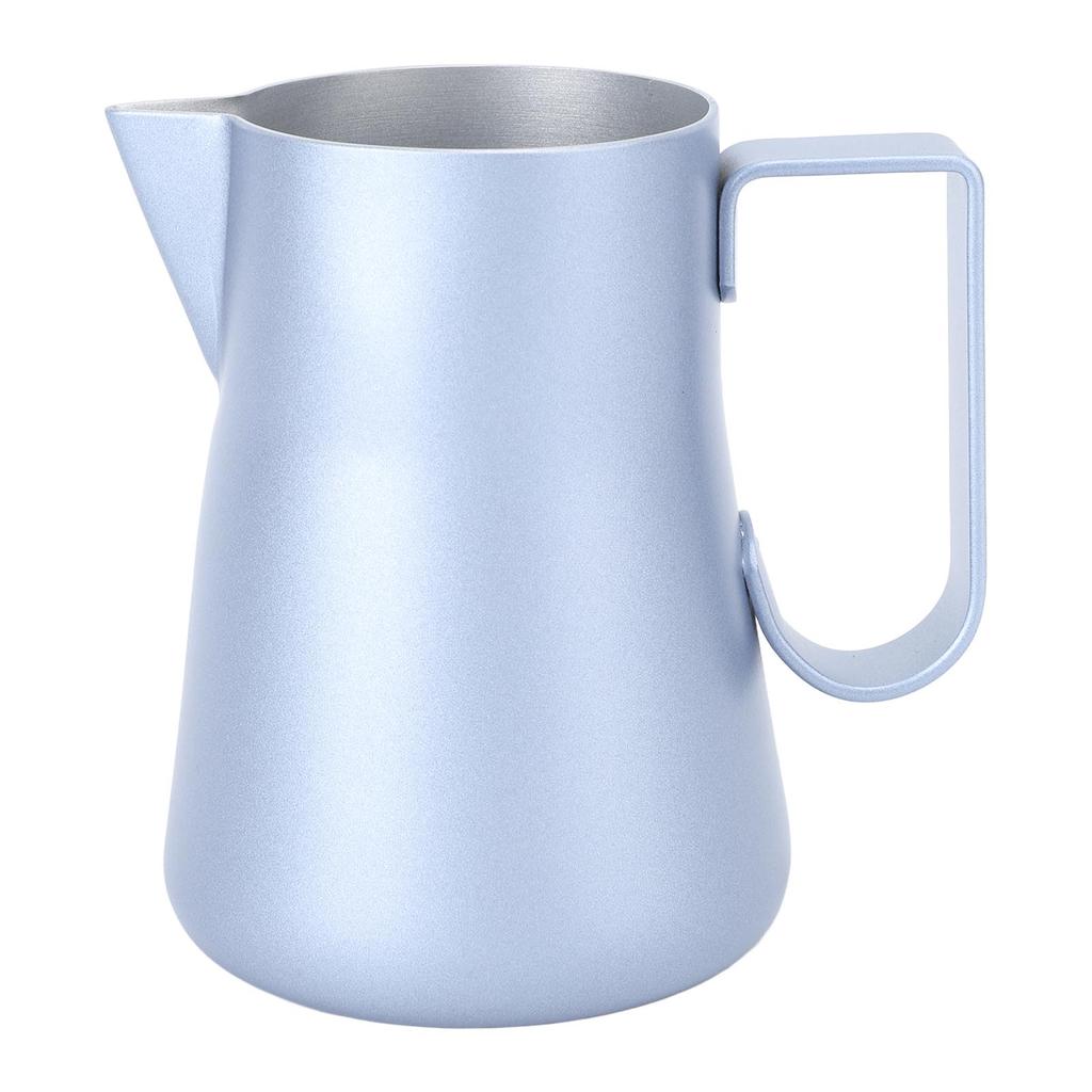 Konvička na pěnění mléka Nerezová konvička na pěnění Míchací pohár Hrnec na kávové nápoje 350ml Modrá