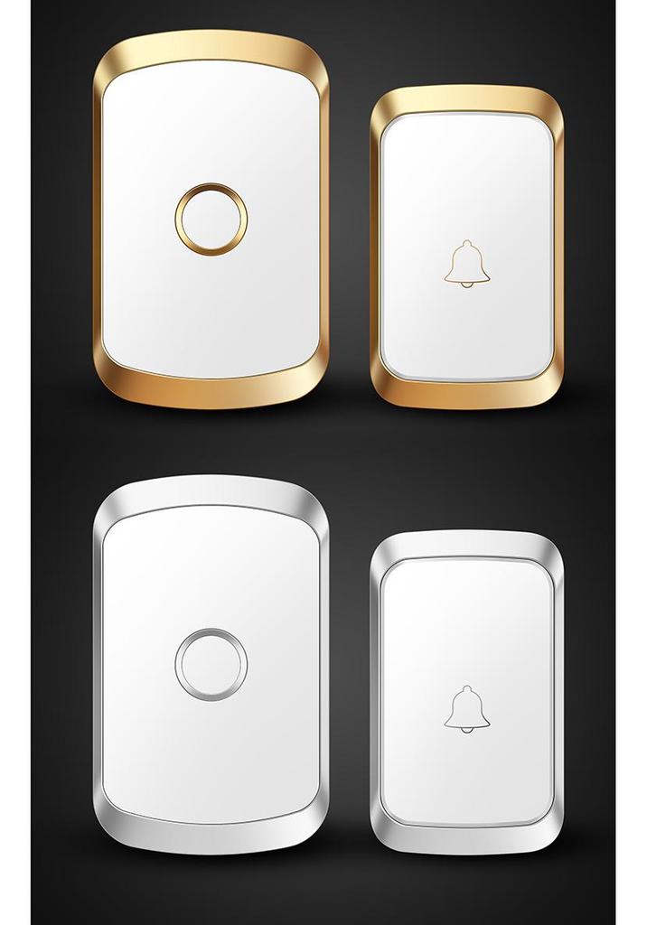 300m Range DC-Powered Wireless Smart Doorbell with 60 Tunes