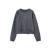 Demana Women's Air Layer Belted Drop Shoulder Sweatshirt