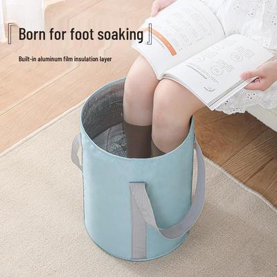 Přenosná Skládací Taška na Koupel Nohou - Izolovaná Nad Koleno Velká Nádoba na Mytí pro Cestování a Prádlo