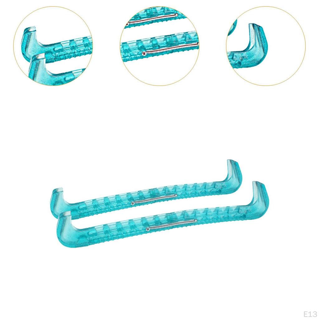 2 Pieces Figure Ice Skate Guards Hockey Blade Covers Fashion AntiSlip Protector for