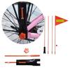Bicycles Flags Rod for Cycling Waterproof Height Adjustable Bike Flags with Rod