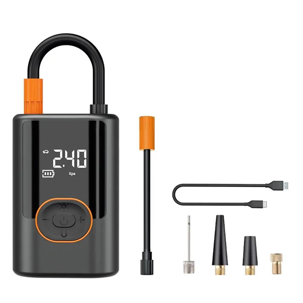 

100W Electric Air Pump Rechargeable High Precision Display Car Tyre Air Air Portable LCD Pump Wireless Inflator Pump Y7G0