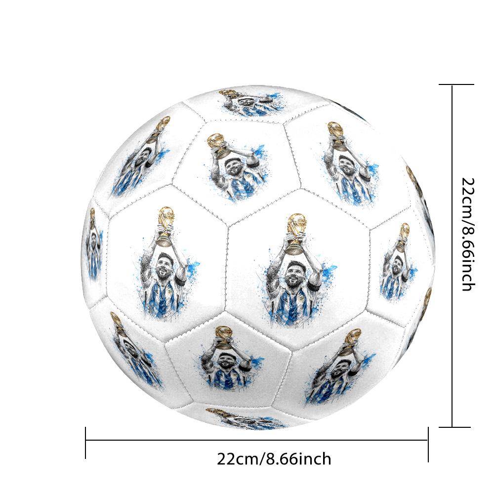 Messi 10 Number World Cup Champion Size 5 Soccer Ball Machine Sewn Indooroutdoor Universal Football Unique Gift For Soccer Lovers