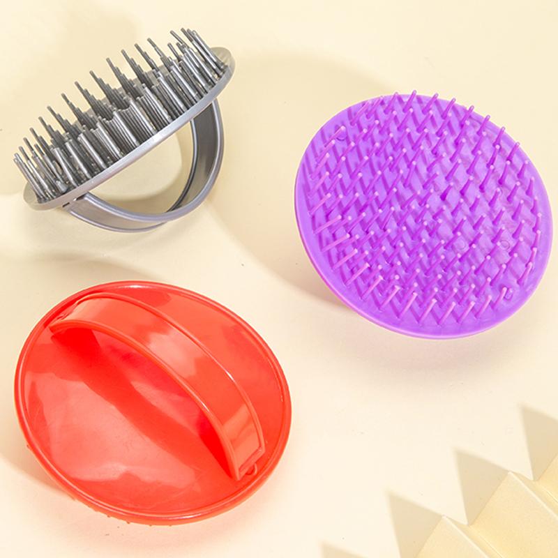 2pcs Head Shampoo Brush Head Massage Hair Washing Comb Scalp Body Shower Brush Care Hair Root Itching Hairbrush Home Salon Tools