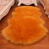 Modern Minimalist White Long-Pile Carpet for Bedroom, Living Room, or Decorative Display