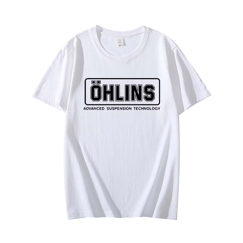 Women Fashion Cotton OHLINS Print T-shirt Summer Clothes Casual Trendy Men Women Round Neck Short Sleeves Harajuku Tshirt
