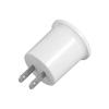 White Bulb Converter High Temperature Resistant Bulb Adapter Durable E27 Lamp Base  Restaurant