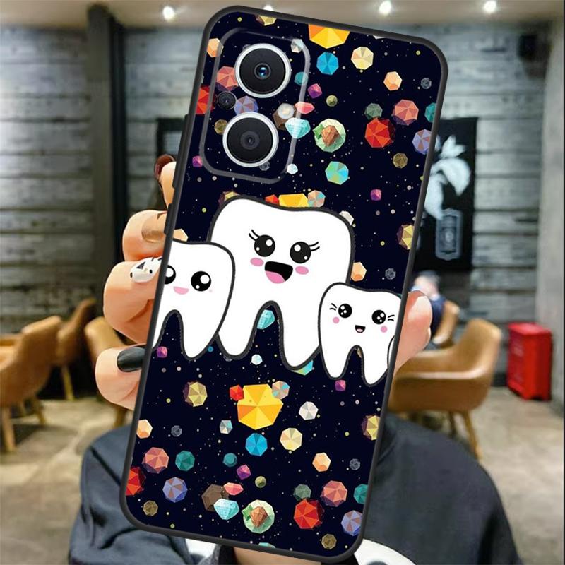 Cartoon Dentist Dental Teeth Case For OPPO Reno 13 13F 12 F 11 8T 7 8 10 Pro OPPO Find X8 X6 Pro X3 X5 Lite Cover Coque