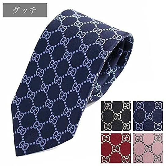 Regular Monogram GG 499695 Red [Gucci] Tie, Tie, Silk, Logo, 4B002, Men's, [3] [Used]