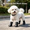 4PCS/SET Breathable Pet Booties Non-slip Pet Paw Protector Mesh Dog Shoes  Outdoor Use