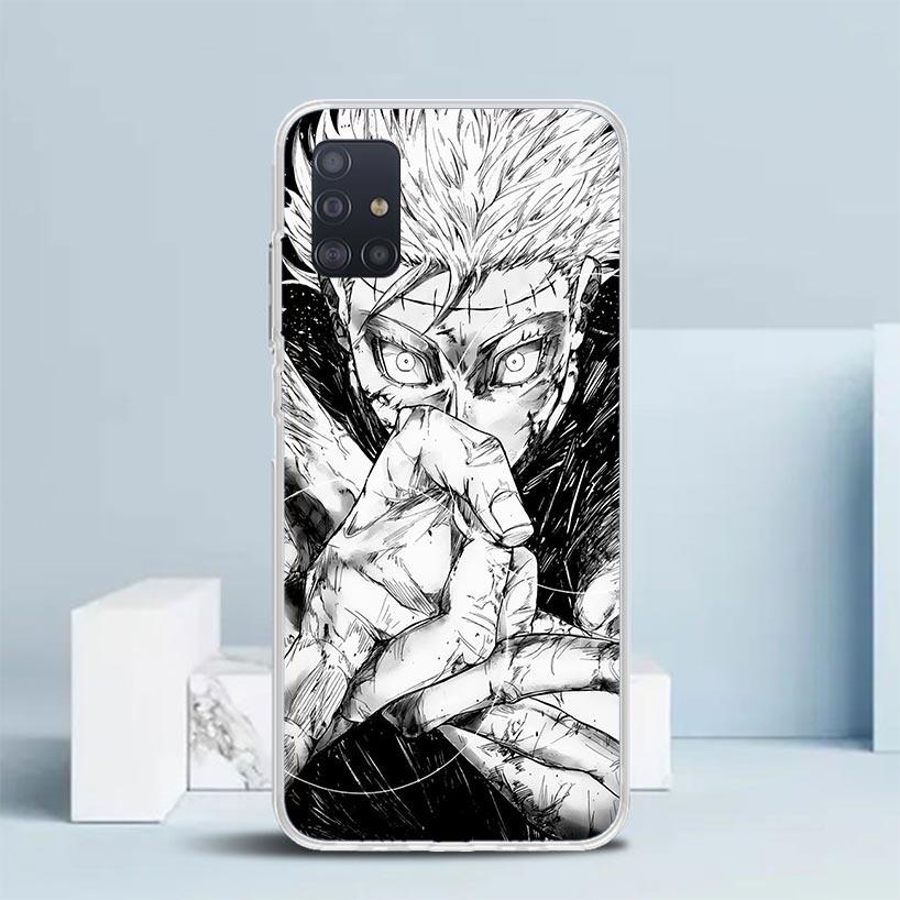Kaisen J-Jujutsu Gojo Satoru Phone Case For Samsung Galaxy A52 A32 A22 A12 A51 A50S A30S A10S Note 20 Ultra 10 S10 Plus A31 A20