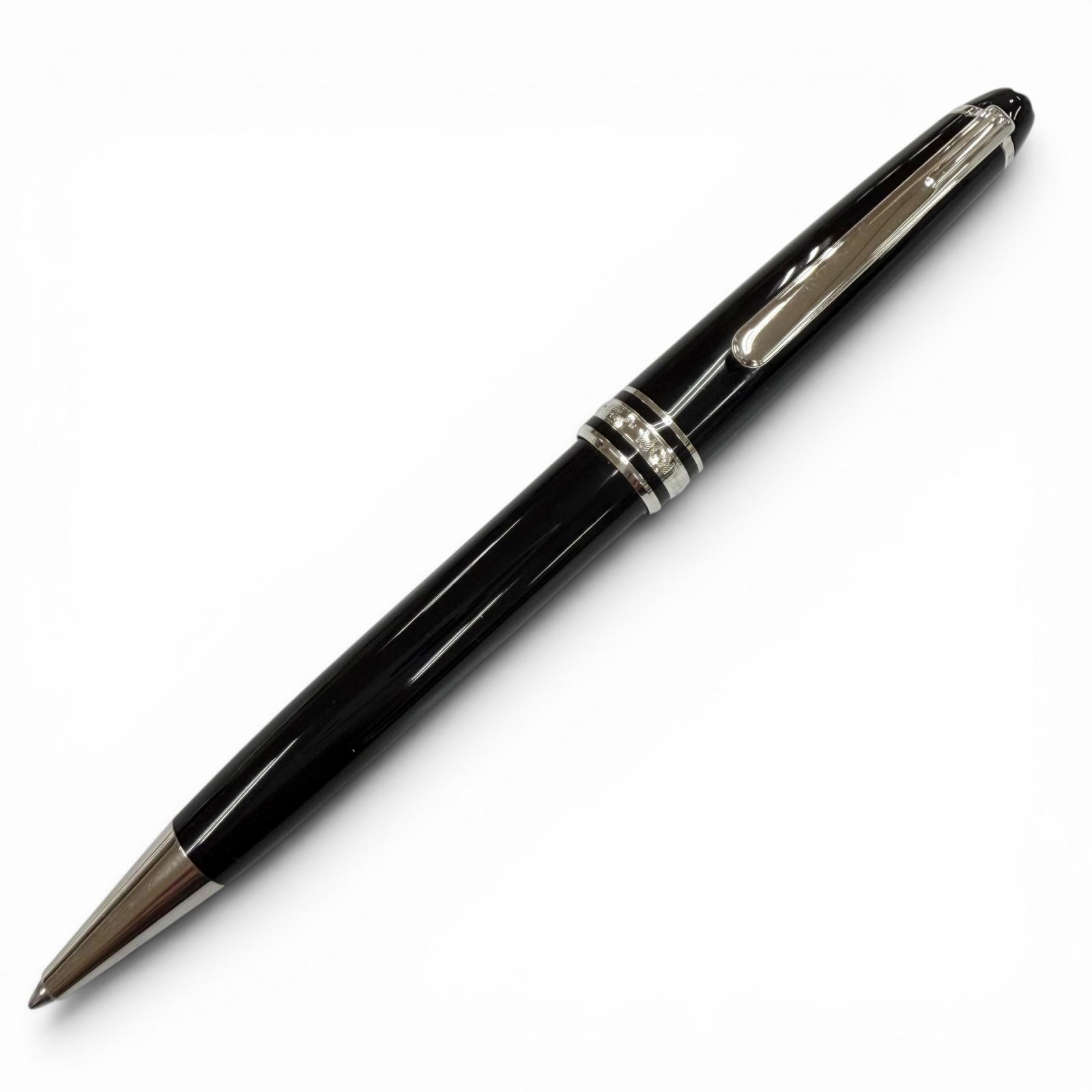 Great MONTBLANC Ballpoint pen Meisterstück Platinum Line black mens Used