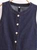 2025 Spring Women's Casual Denim Vest and Pants Set