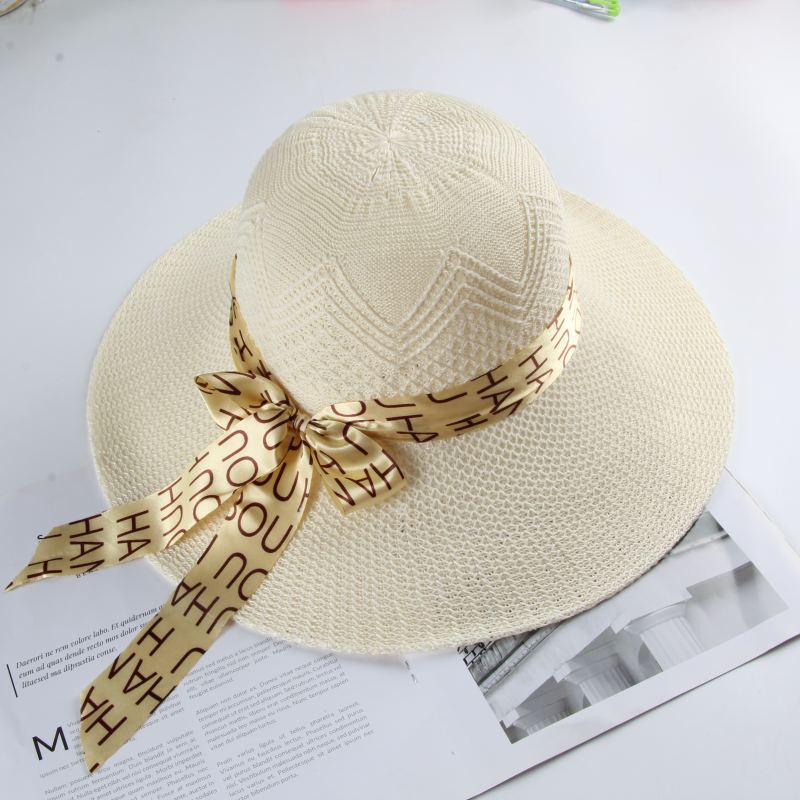 Hat Women's Sunscreen Sun Hat Summer Foreign Versatile Big Eaves Straw Hat Women's Scenic Spot Stall Seaside Beach Hat