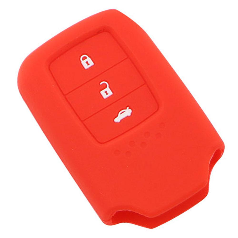 For Honda CRV CR-V Pilot Accord Civic Jazz Jade Fit HR-V HRV Freed Key Case Silicone Key Cover Shell Fob Protector Accessories