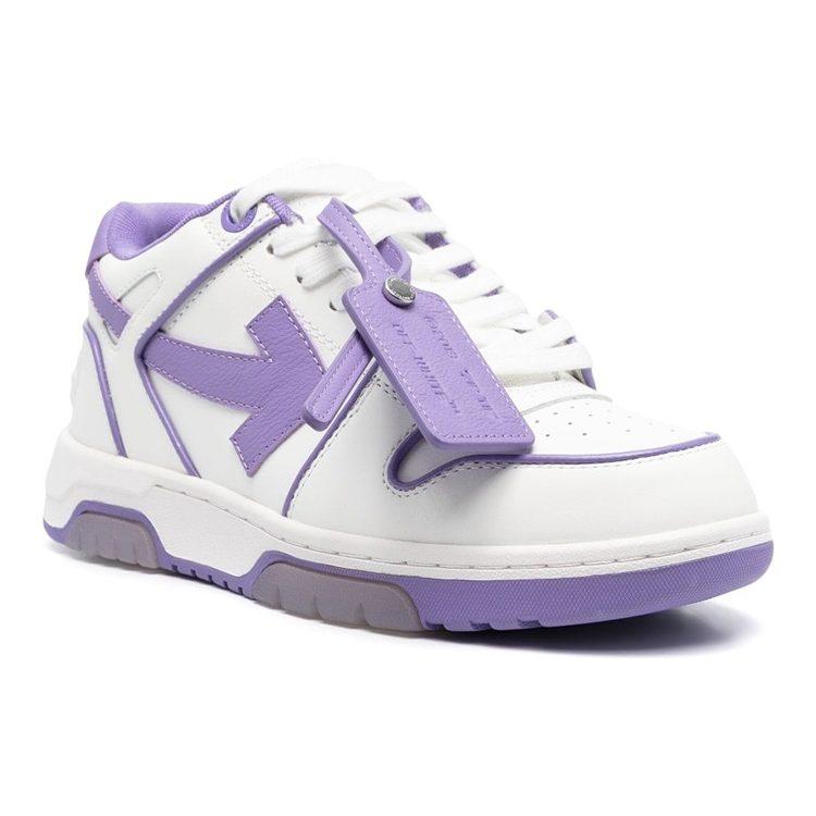 OFF WHITE Out Of Office Ooo Low Tops Outlined White Lilac Purple Women's OWIA259S23LEA0070137