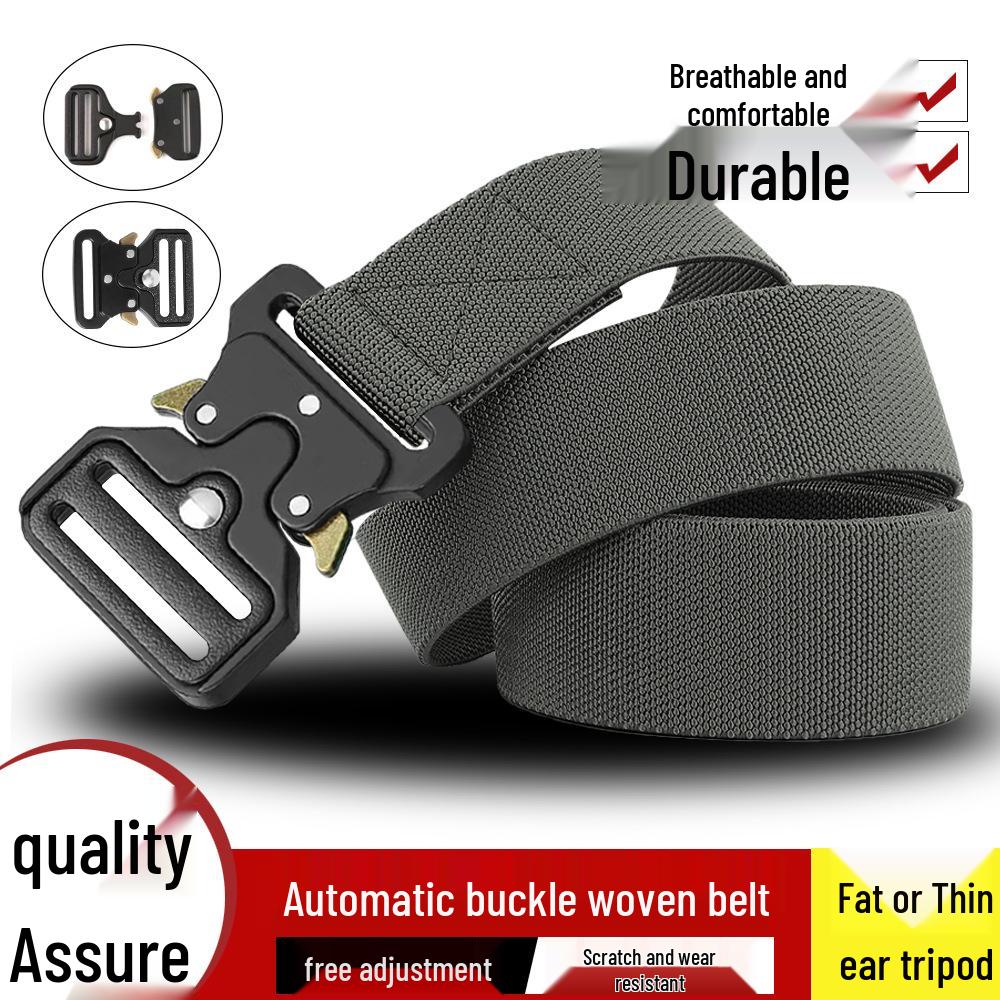 Men's Tactical Canvas Belt: Durable, Versatile, Casual, for All Ages