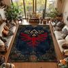 Gaming Rug Non-slip Zelda Triforce Mat for Game Room Home Decor