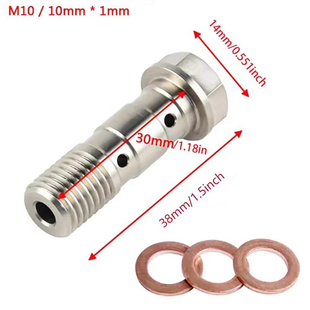 Motoraccessoires Remklauw Banjobout Ontluchtingsnippel M10X1.0MM/1.25MM Roestvrij Staal 304 voor yamaha ktm sherco