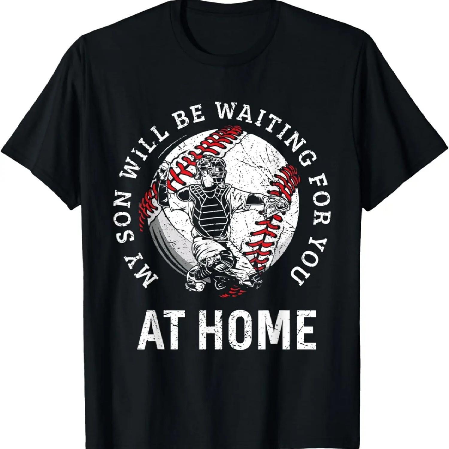 Baseball Catcher Parent Mom Dad Funny T-Shirt S