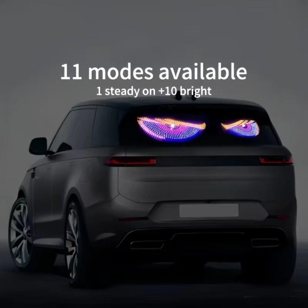 Matrix Pixel Panel Animated Car Truck Eye Truck Devil's Eye Light  Front and Rear Windshield