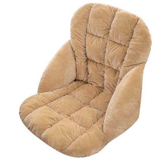 Winter Chair Cushion with Back Support And Elastic Band Thickened Keep Warm Detachable Washable Office Chair Seat Cushion Rocking Chair Cushion