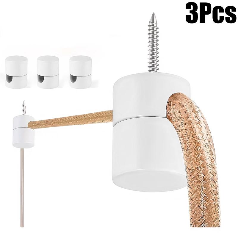 

3 шт. Ретро органайзер для шнуров Алюминиевая проволочная пряжка Индустриальный стиль Зажим для шнуров Крепеж для проводов антикварной лампы 18x16 мм