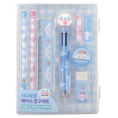 Sanrio Case Stationery Set Cinnamon Roll, Blue, 1 Set