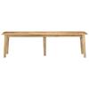 Banc 160x40x45 cm bois massif de manguier
