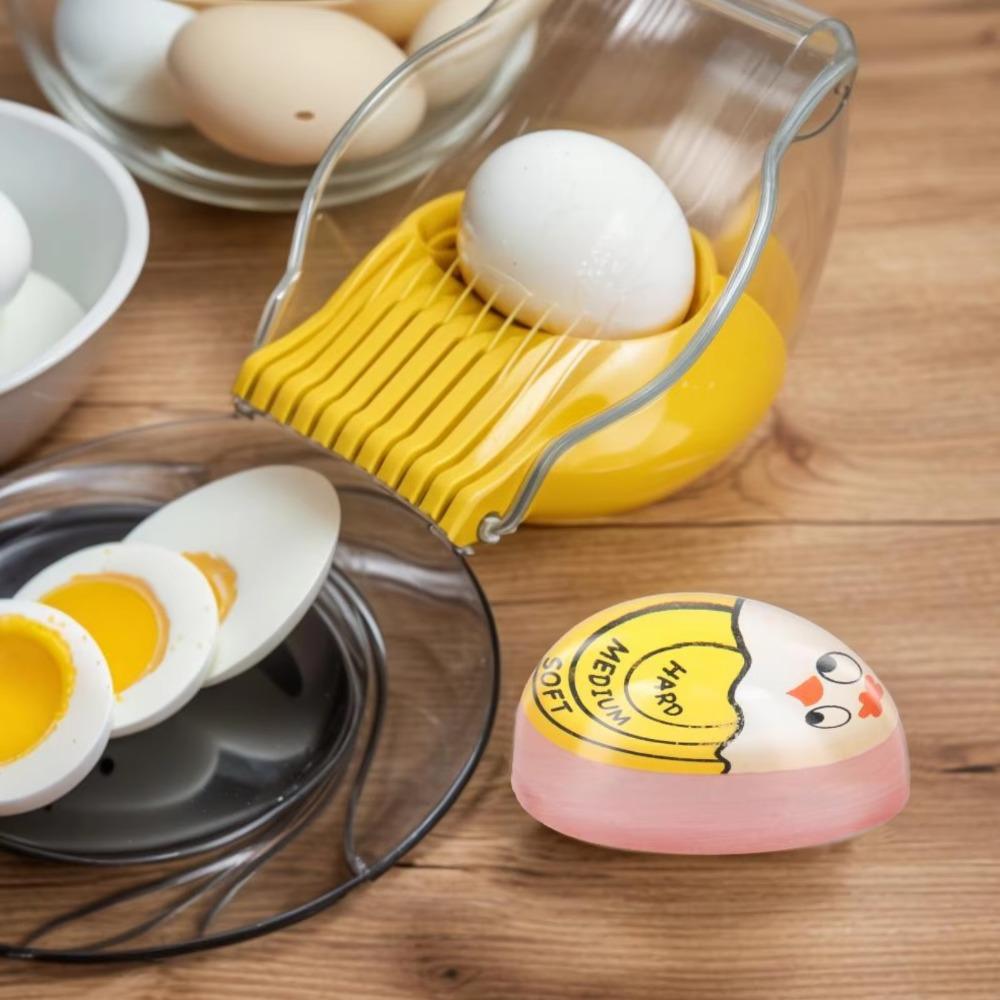 2PCS Soft Egg Thermometer Eco-Friendly Boiled Egg Timer Temperature Control Timer Home Decor
