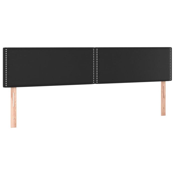 VidaXL LED Headboard Bedroom Furniture Double Bed Accessory Head of Bed Frame Interior Black 3121568