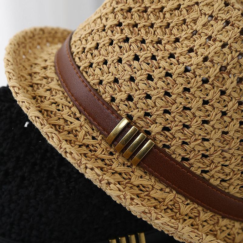 Summer Sun Hat Grass Hat Women's Beach Beach Sun Protection Woven Hat UV Protection