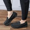 New Men's Wool Mark Shoes To Keep Warm At Home and Wear Piled Non-slip Thickened Cotton Slippers