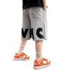 Kids Boys Casual Shorts School Pants Elastic Waist Letter Print Clothing Black Grey Running Shorts