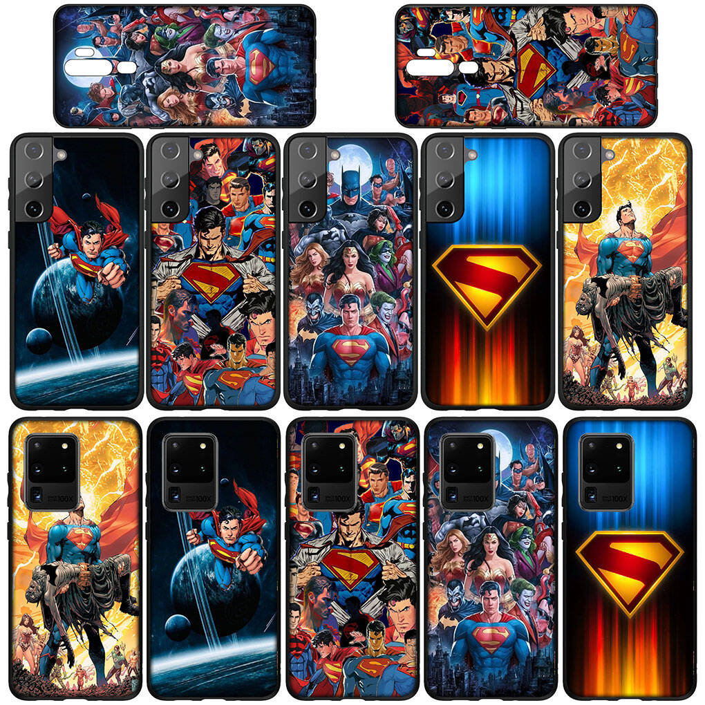 for Samsung Galaxy S25 S24 S23 iPhone 17 16 15 Xiaomi Redmi Note 14 13 12 11 Plus Pro Max A57 Case Kawaii Super Hero Supermans Man OPPO Huawei Cover