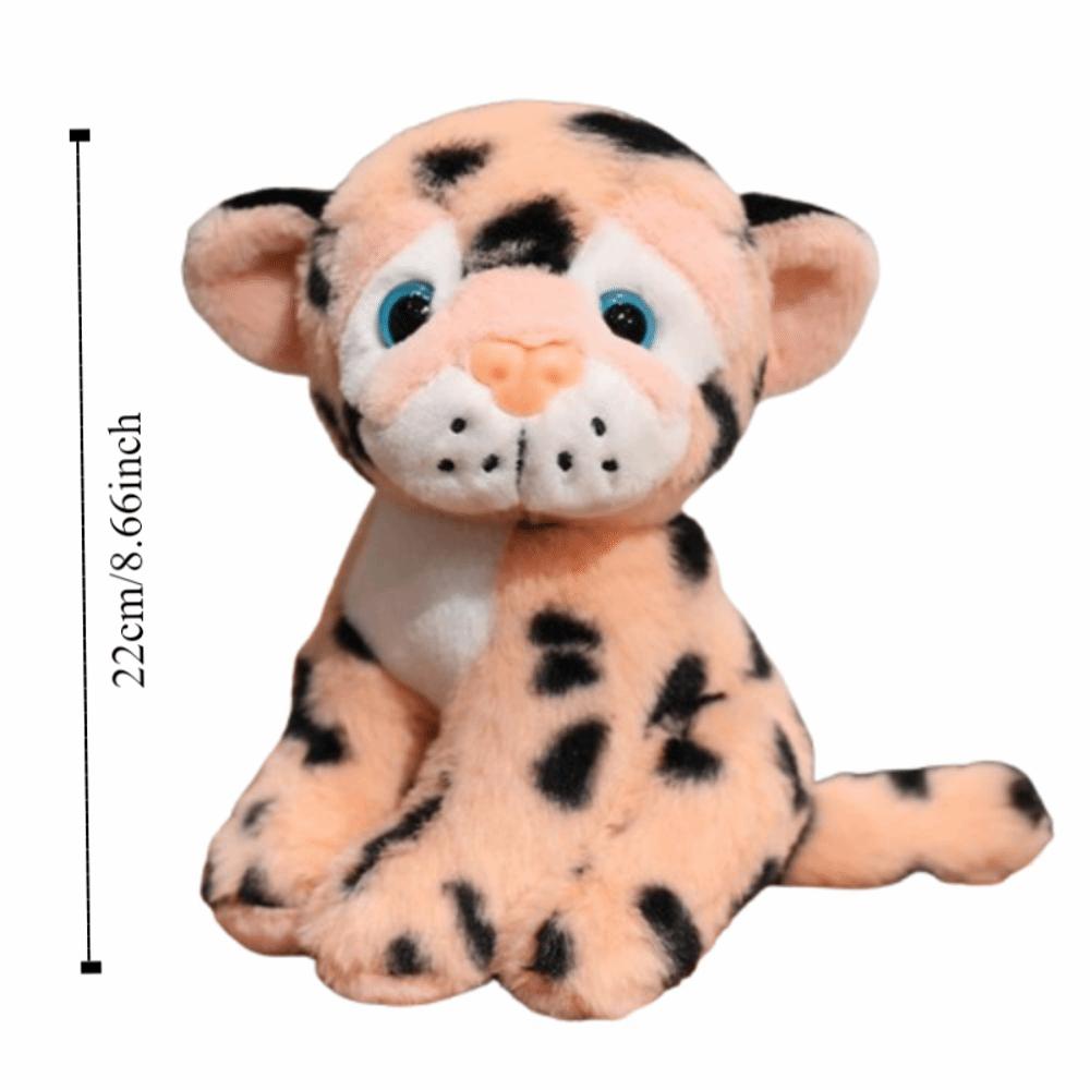 Sitting Lifelike Leopard Plush Doll Fluffy Animals Stuffed Toys  Children's Day