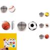 Stylish Basketball Soccer Volleyball Crystal Glass Fridge Magnets 25mm Decorative