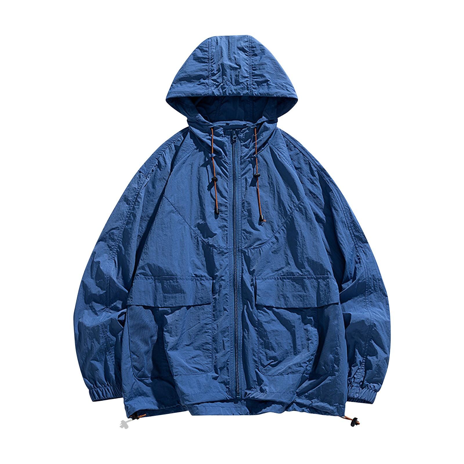 

Men s And Women‘s ’summer Sports Outdoor Light Breathable Anti-ultraviolet Couple Sun Skin Clothing XXL синій