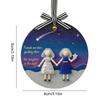 Friends Ornaments For Women 2D Acrylic Christmas Tree Pendant Home Decoration Acrylic Friendship Pendant For Tree For Outdoor
