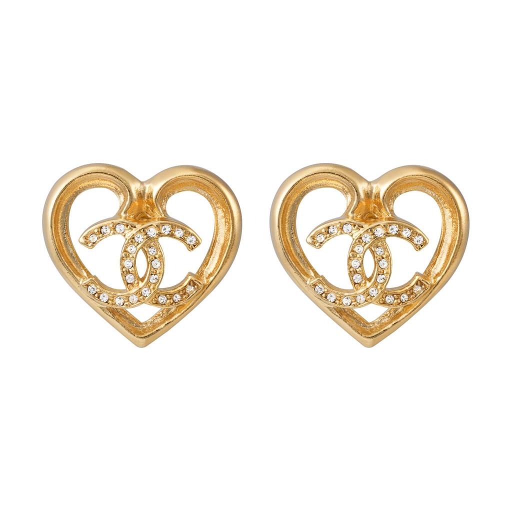 CHANEL Metal Stud Earrings Women's ABA103-B10034-NM076