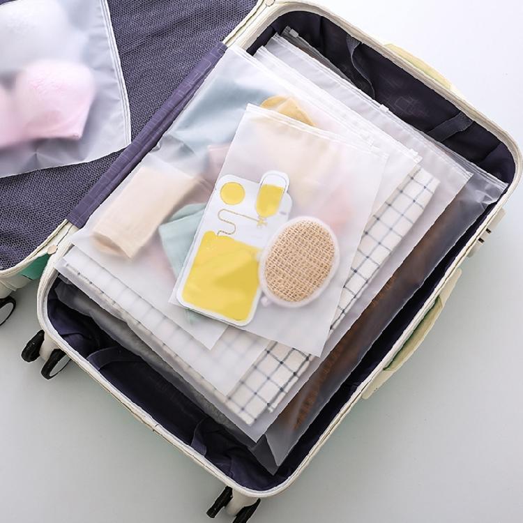 Plastic Ziplocks Bags Waterproof Luggage Organizer Pouch for Clothes Towels Practical Dustproof Sealed Bag