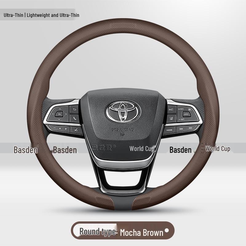 

Steering Wheel Cover for Toyota Camry, Avalon, Corolla, Crown, Highlander & Levin 38cm