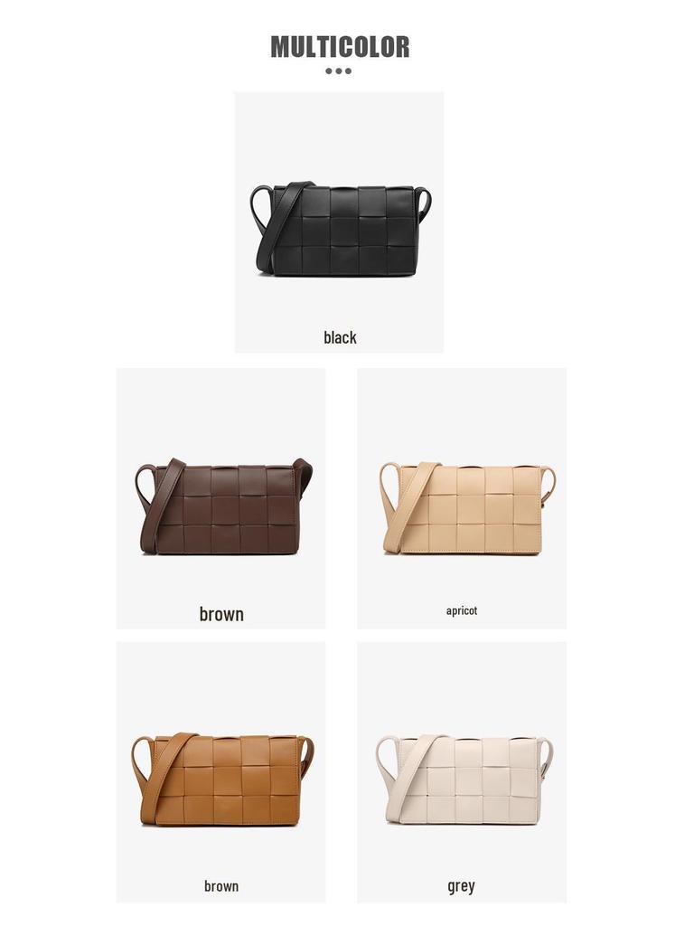 2025 Unisexová ležérní tkaná crossbody taška - Módní malý čtvercový design