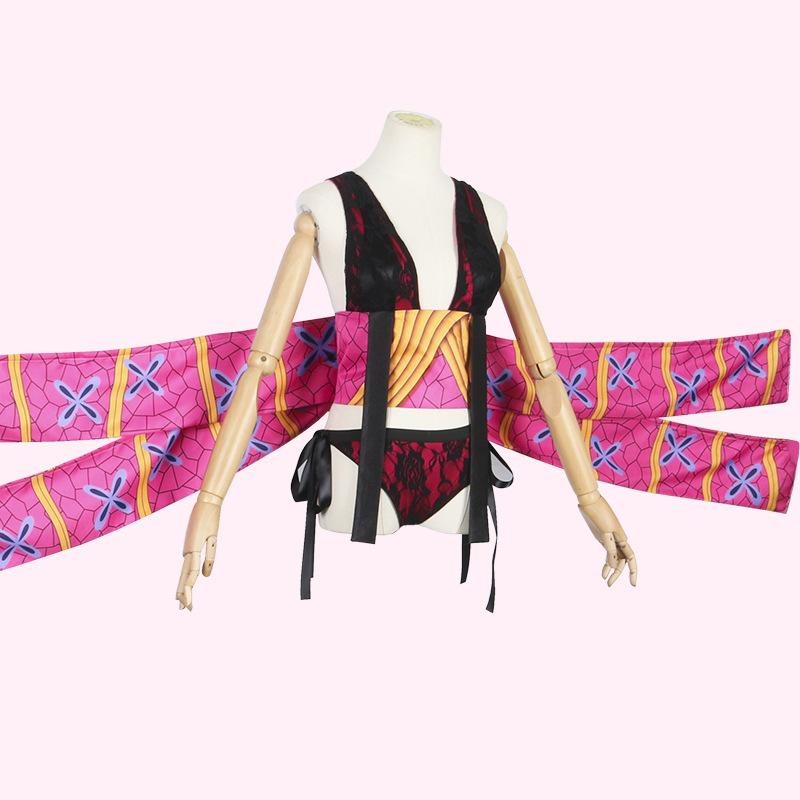 Demon Slayer: Kimetsu no Yaiba Daki cosplay Costume Kamado Nezuko for Women Halloween Convention Performance Wear