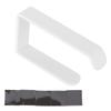 Tissue Holder Punch Free Wall Mounted Acrylic Roll Paper Hanger for Bathroom KitchenWhite