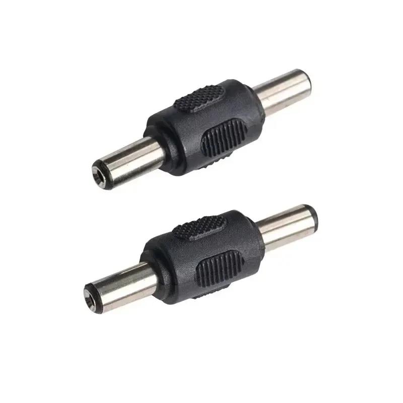 8Pcs DC Plug 5.5*2.1mm Double Male Dual Female Jack Socket DC Connector DC Audio Adaptor
